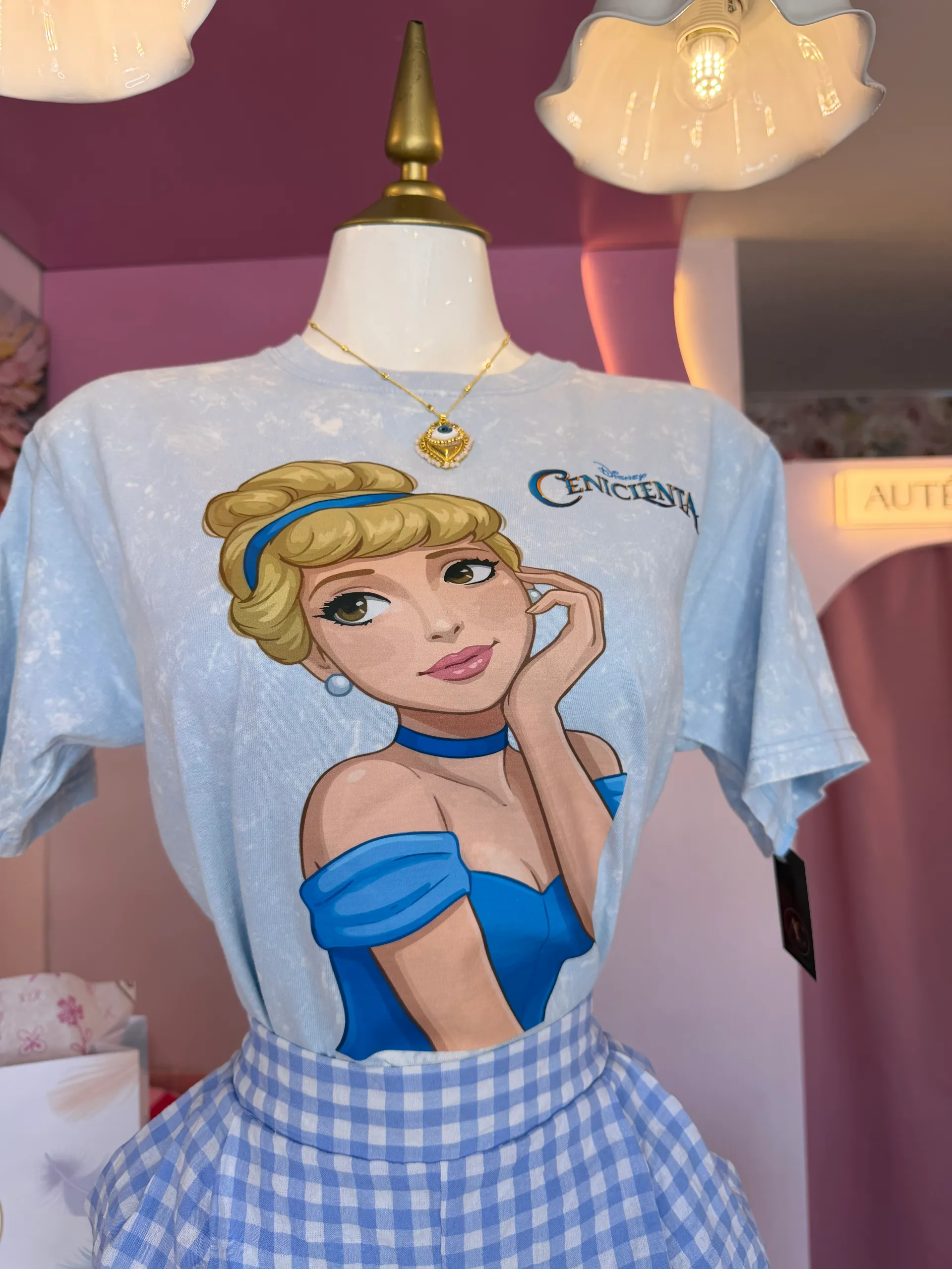 Playera estampada cenicienta 