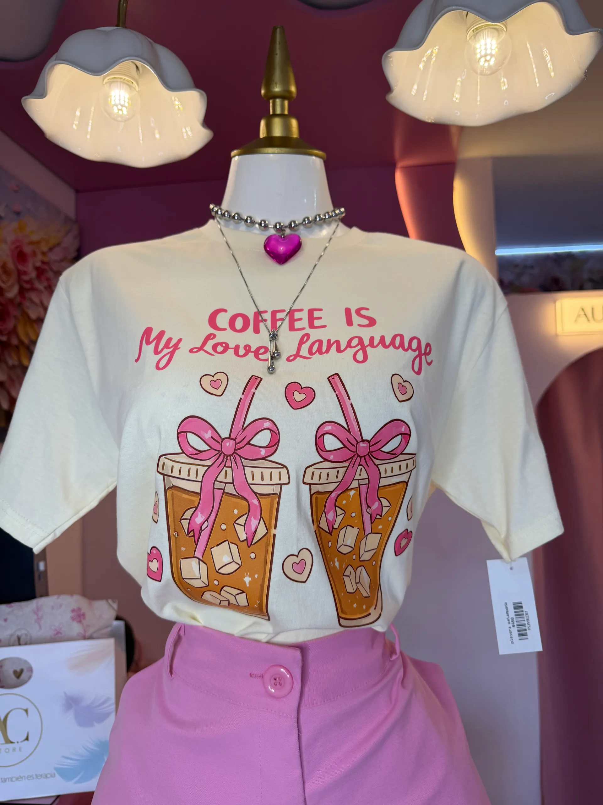 Playera estampada coffe 
