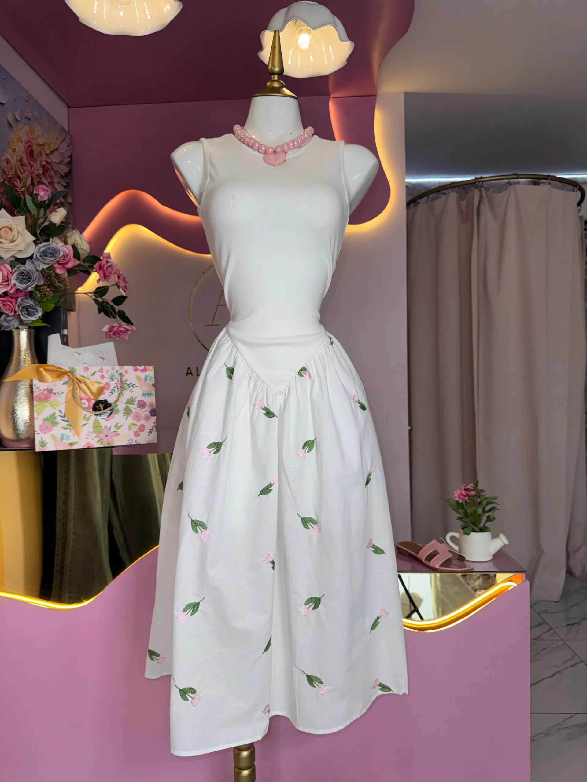 Vestido corte princesa