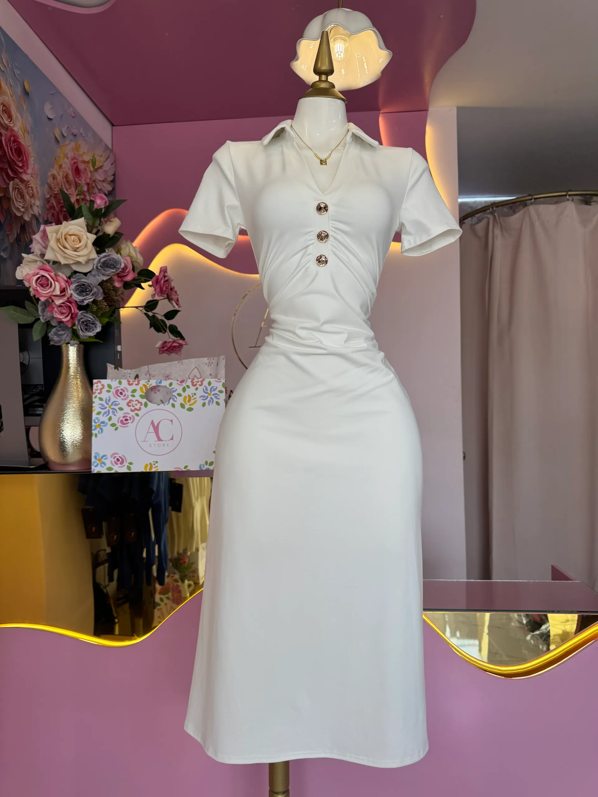 Vestido midi Lycra 