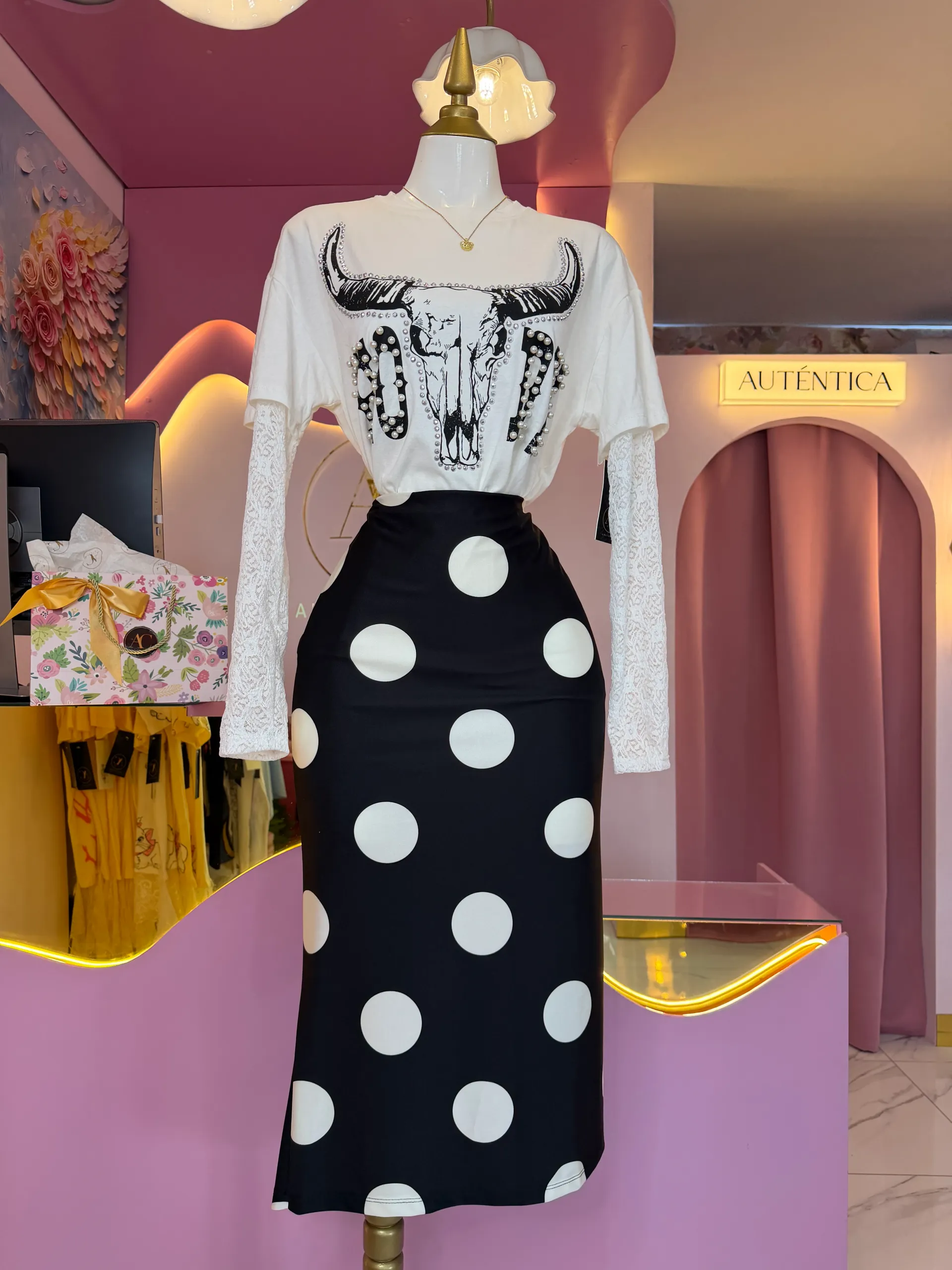 Falda polka