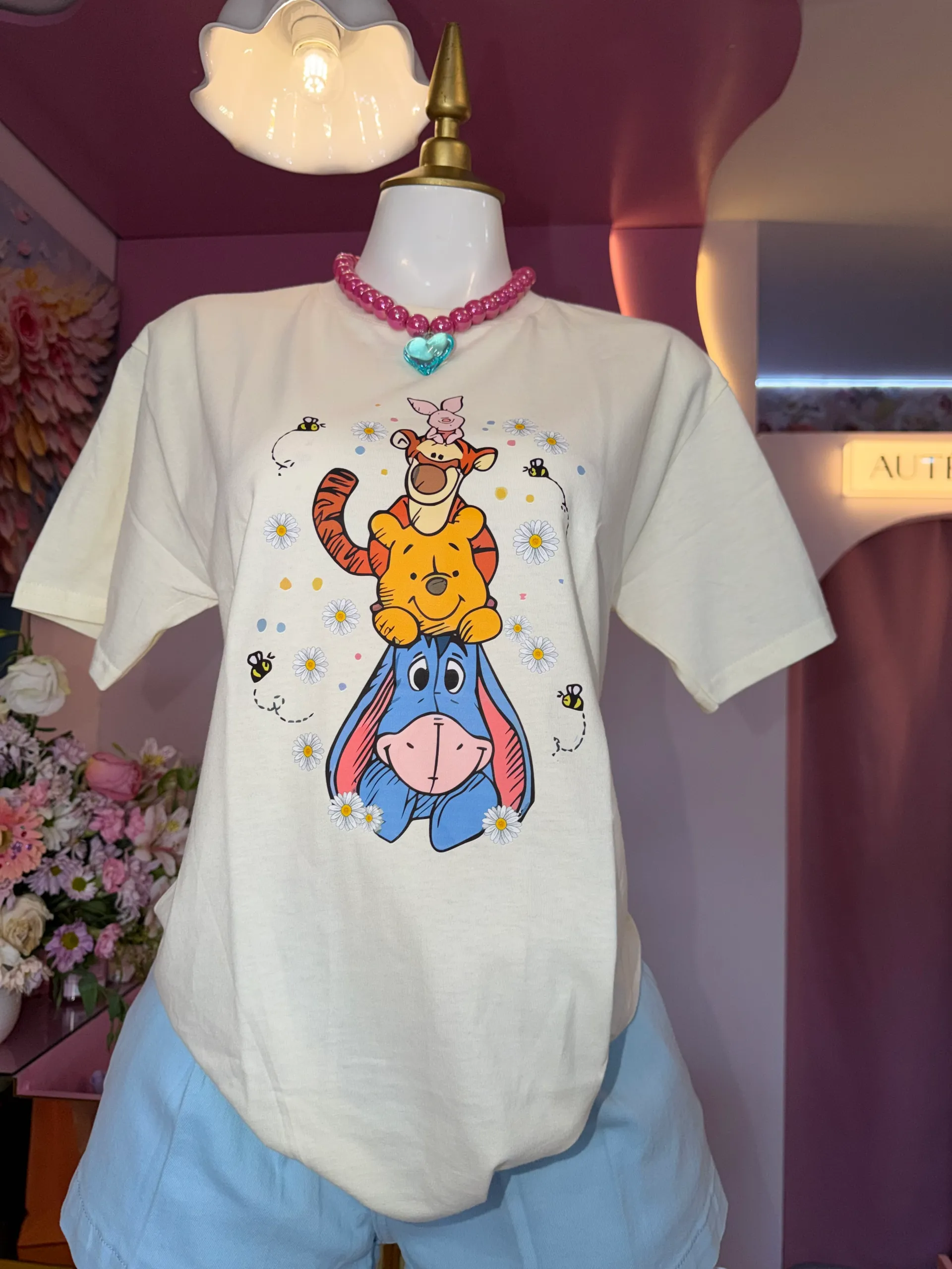 Playera estampada Winnie Pooh 