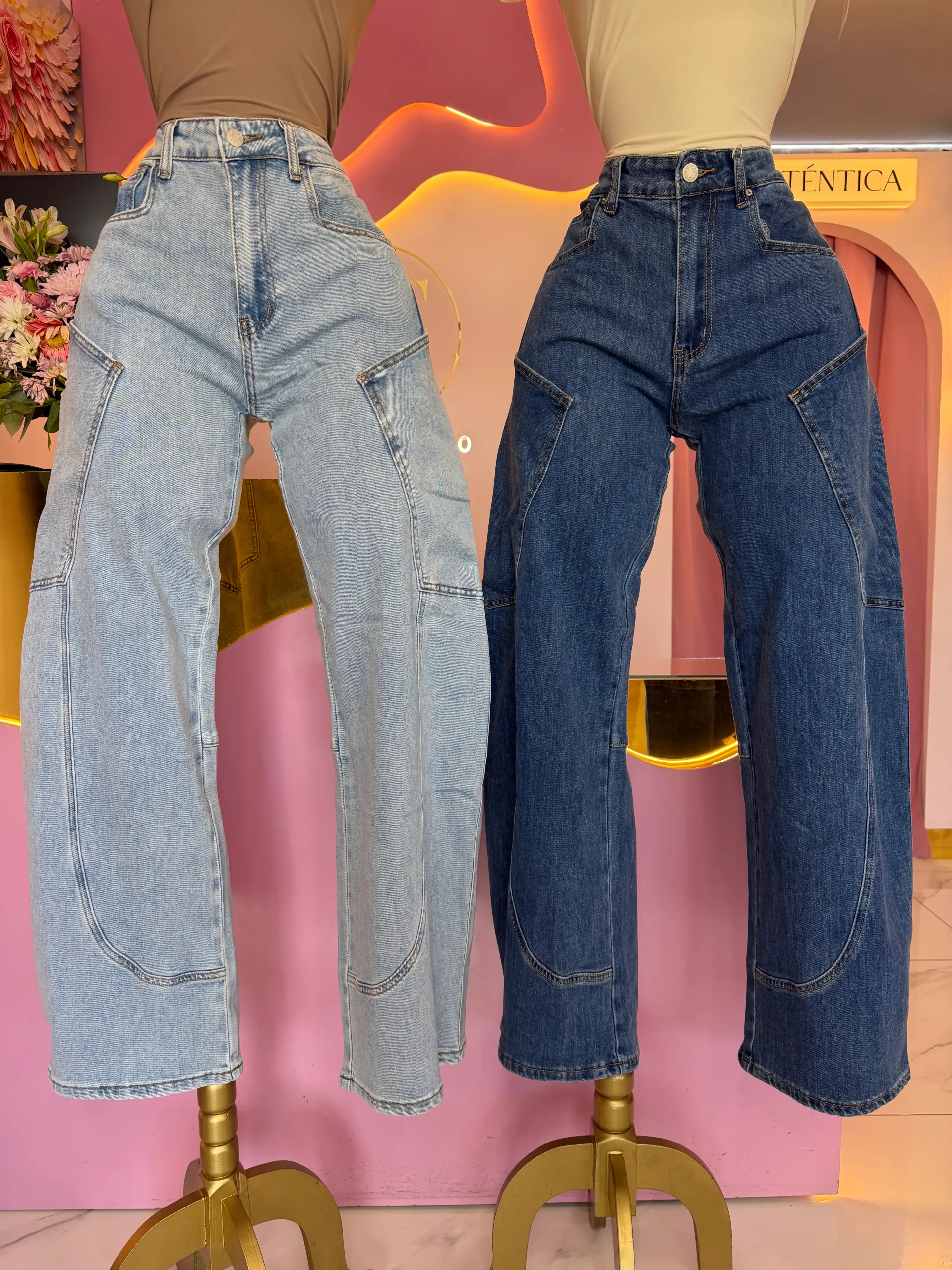 Pantalon barrel 