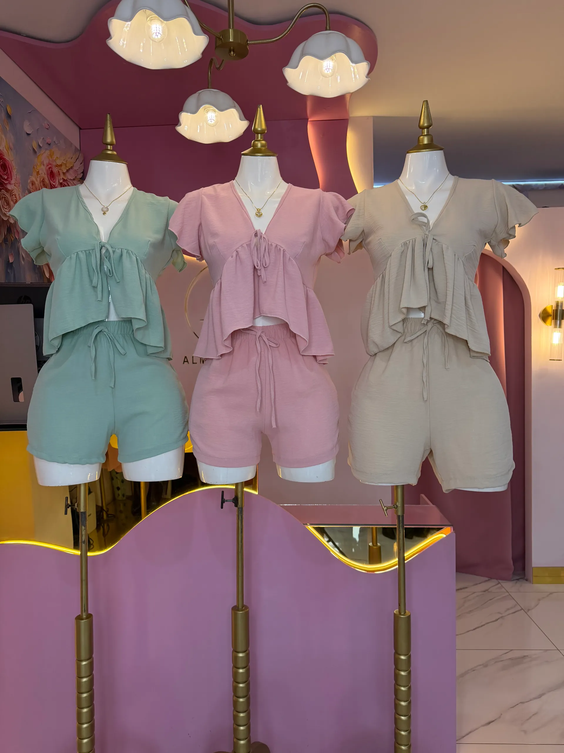 Conjunto casual de short 