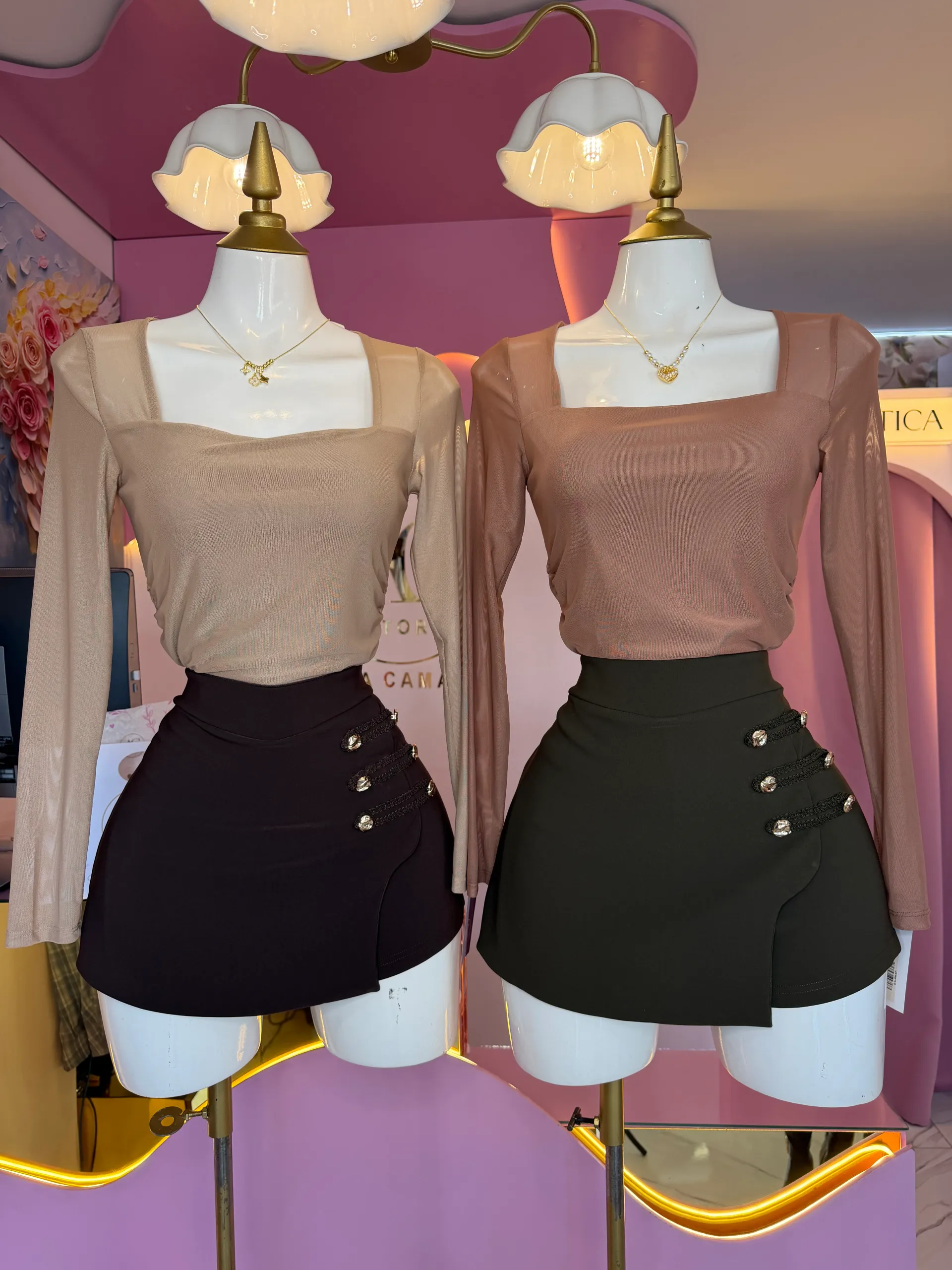 Blusa manga transparencia 