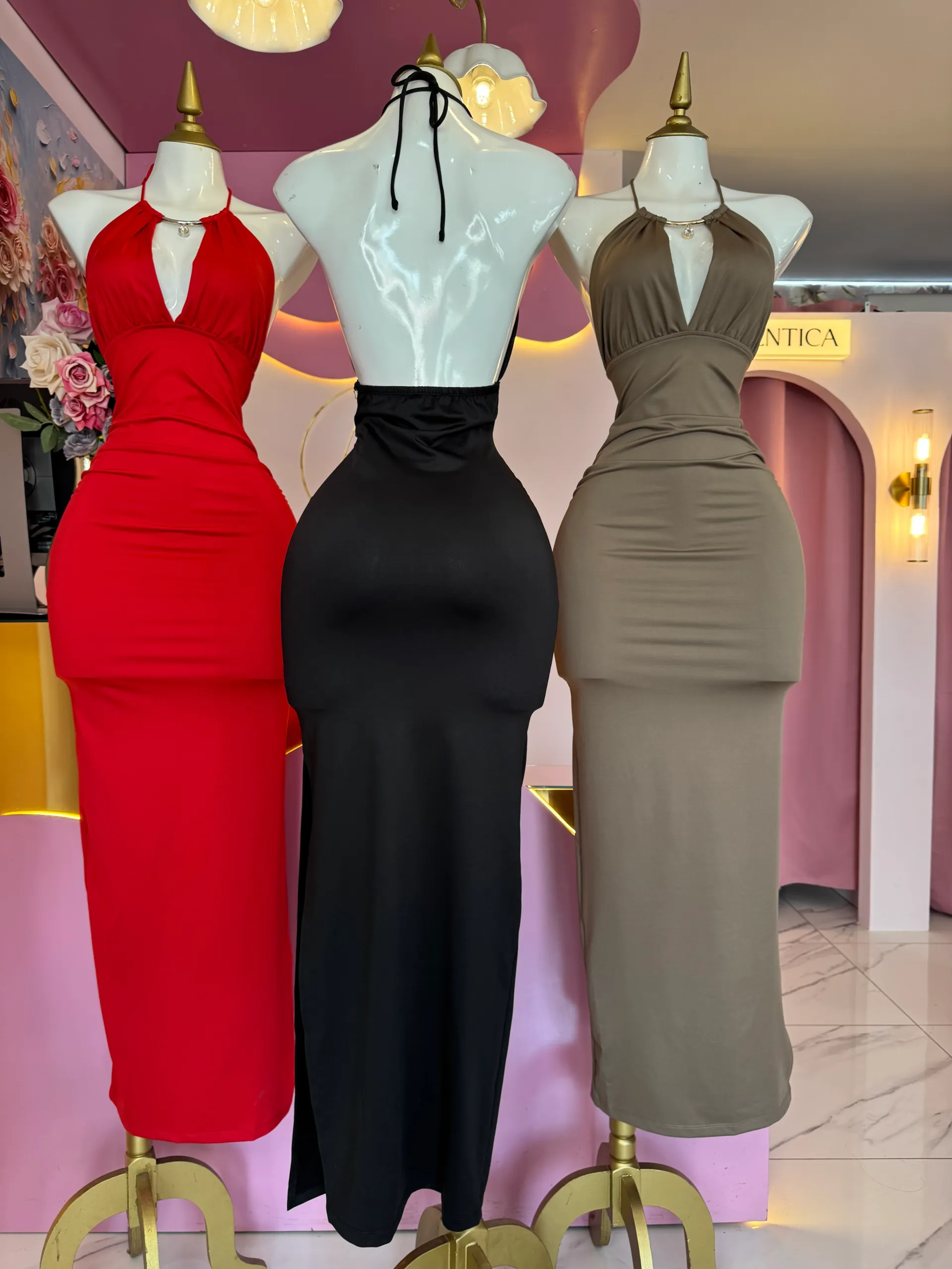 Maxi Vestido escote