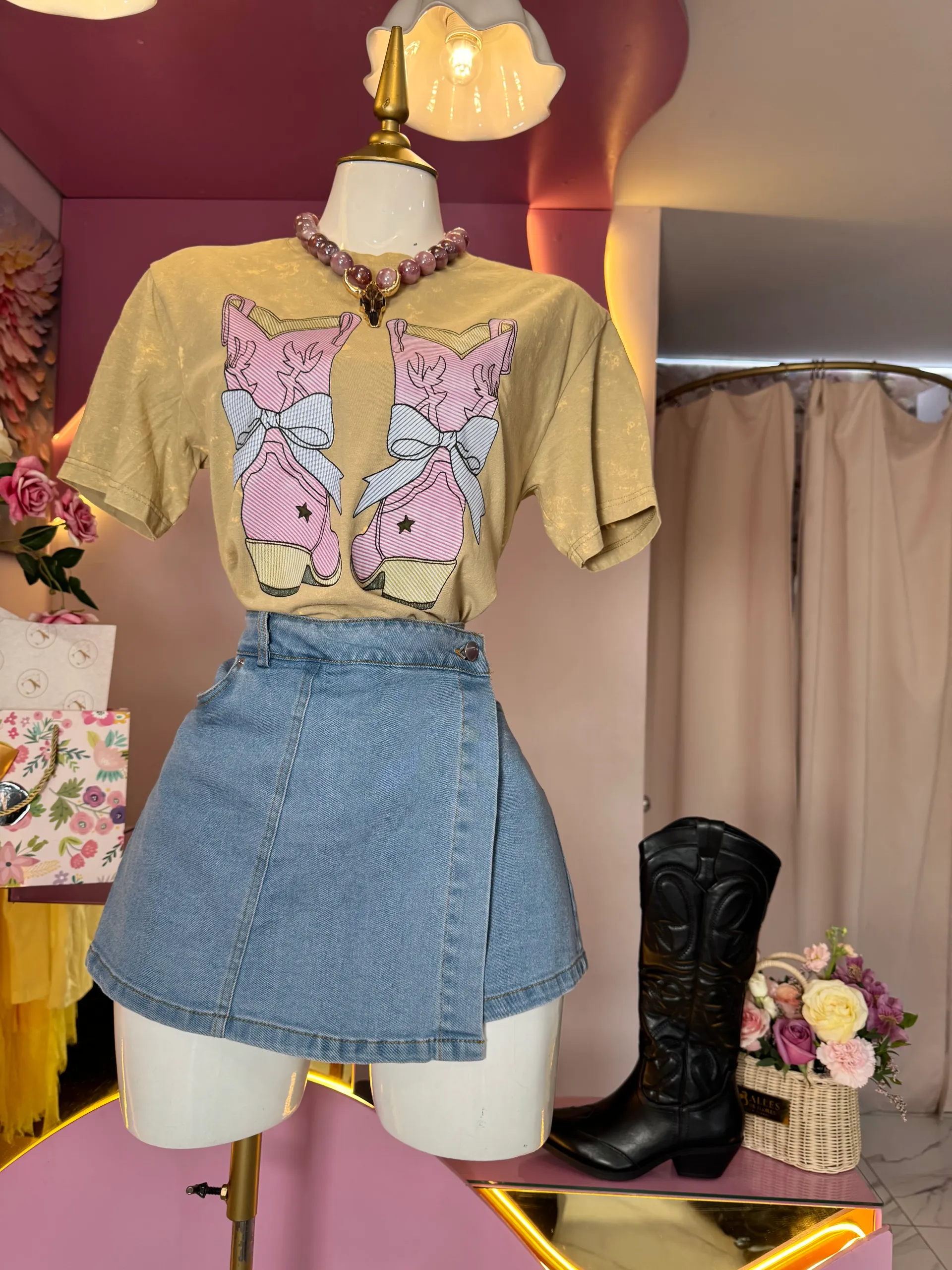Short falda denim