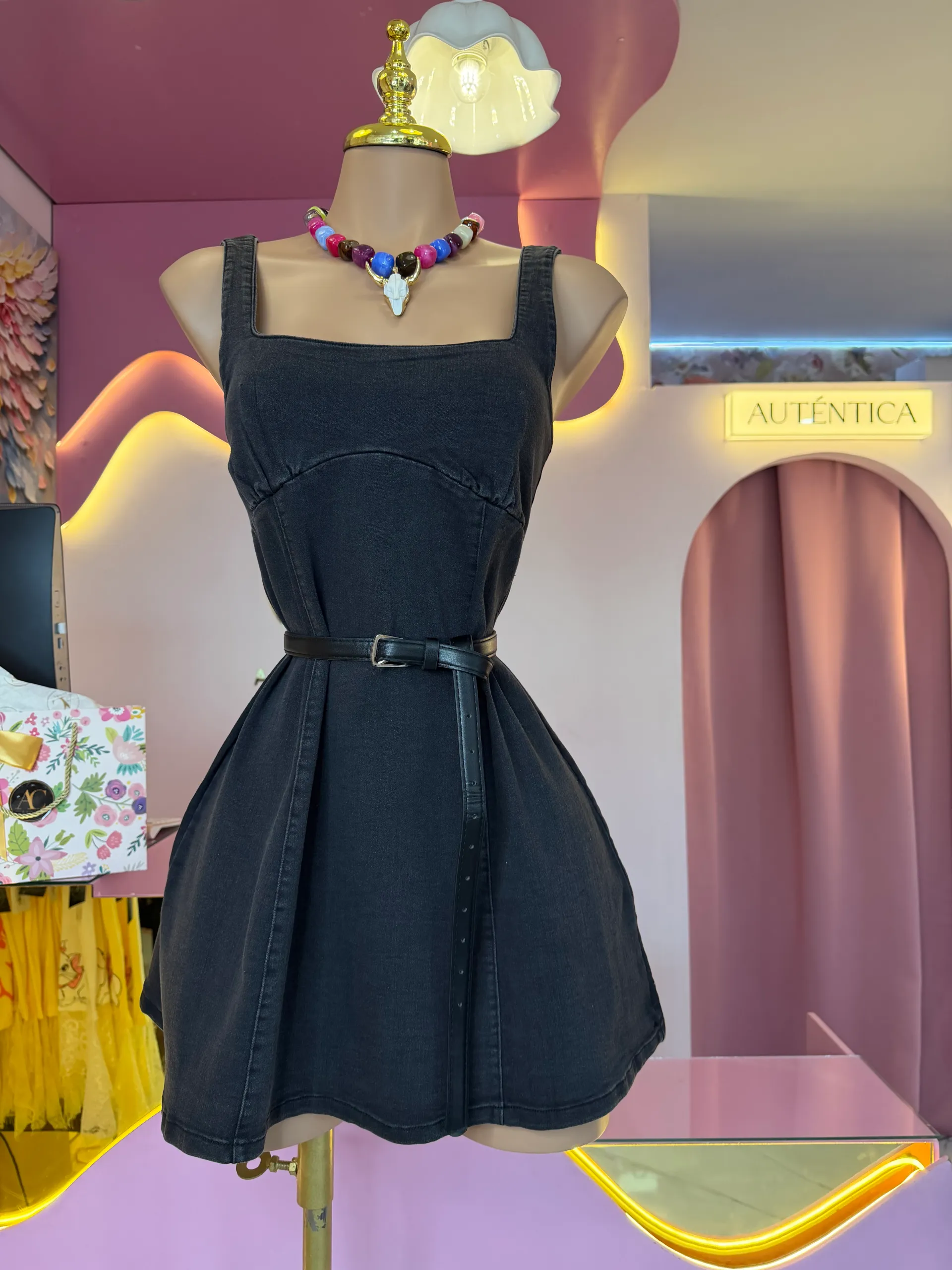 VESTIDO  DENIM CORTO