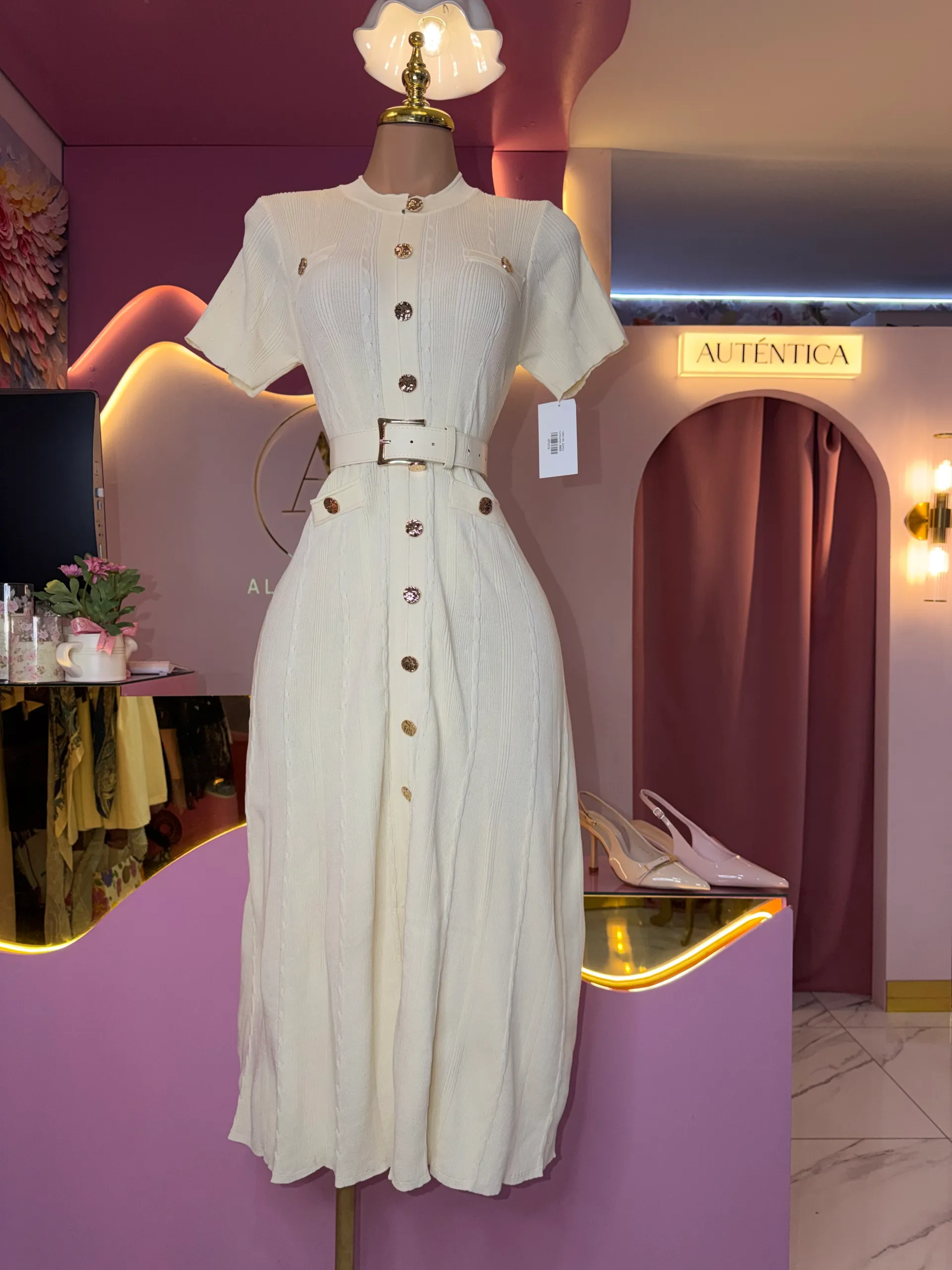 Vestido de cinturon