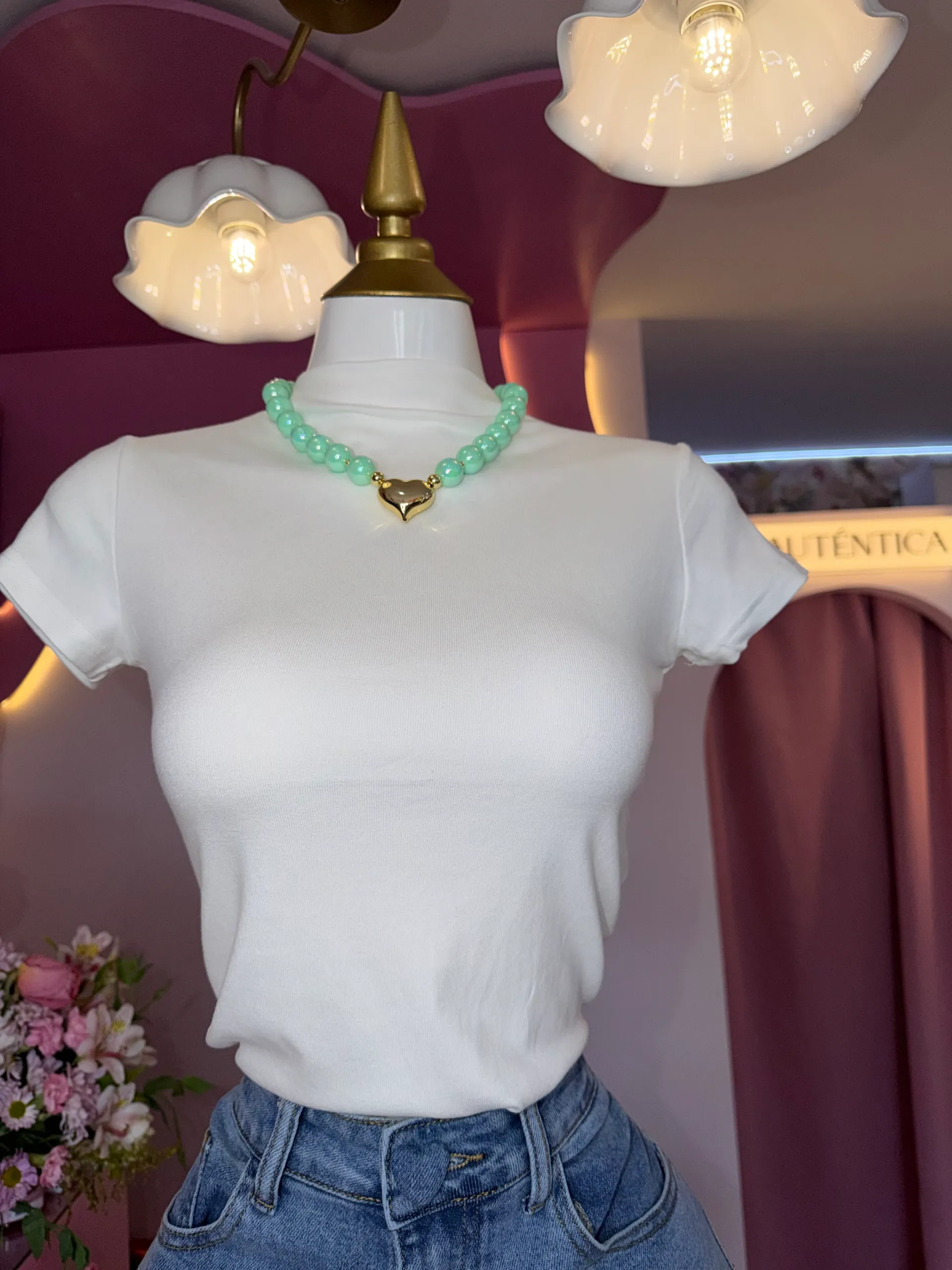 Blusa de cuello alto basica